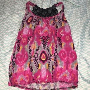 F21 Pink Patterned Blouse